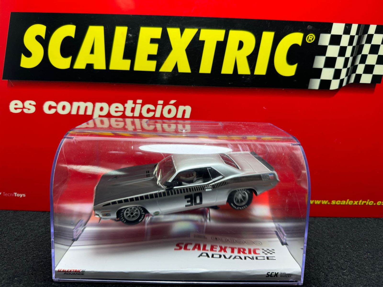 Coche Scalextric Advance Cuda Silver - Imagen 1