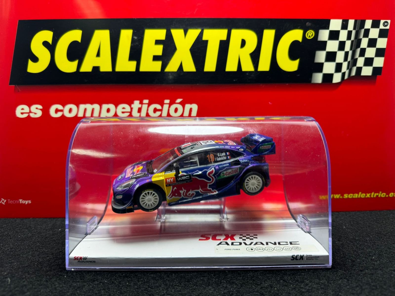 Coche Scalextric Advance Ford Puma Rally 1 WRC - Loeb - Imagen 1