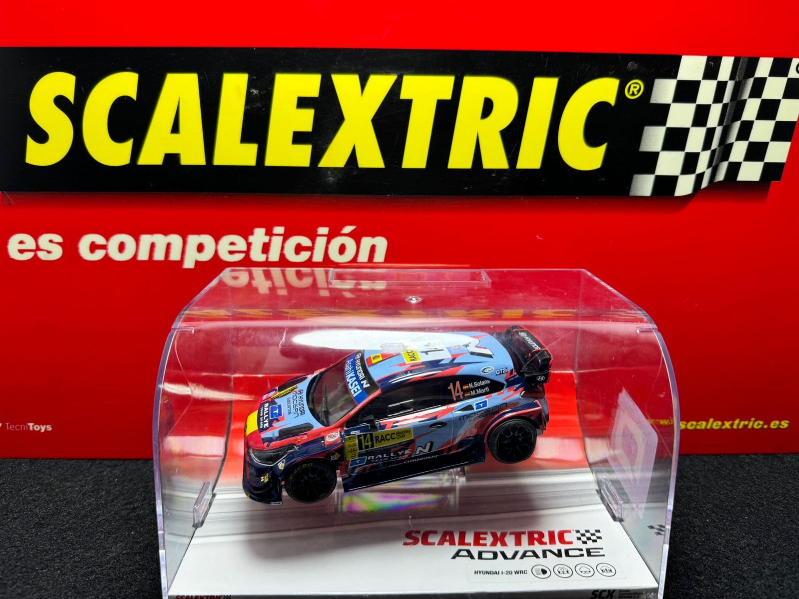 Coche Scalextric Advance Hyundai i-20 WRC- Solans - Imagen 1