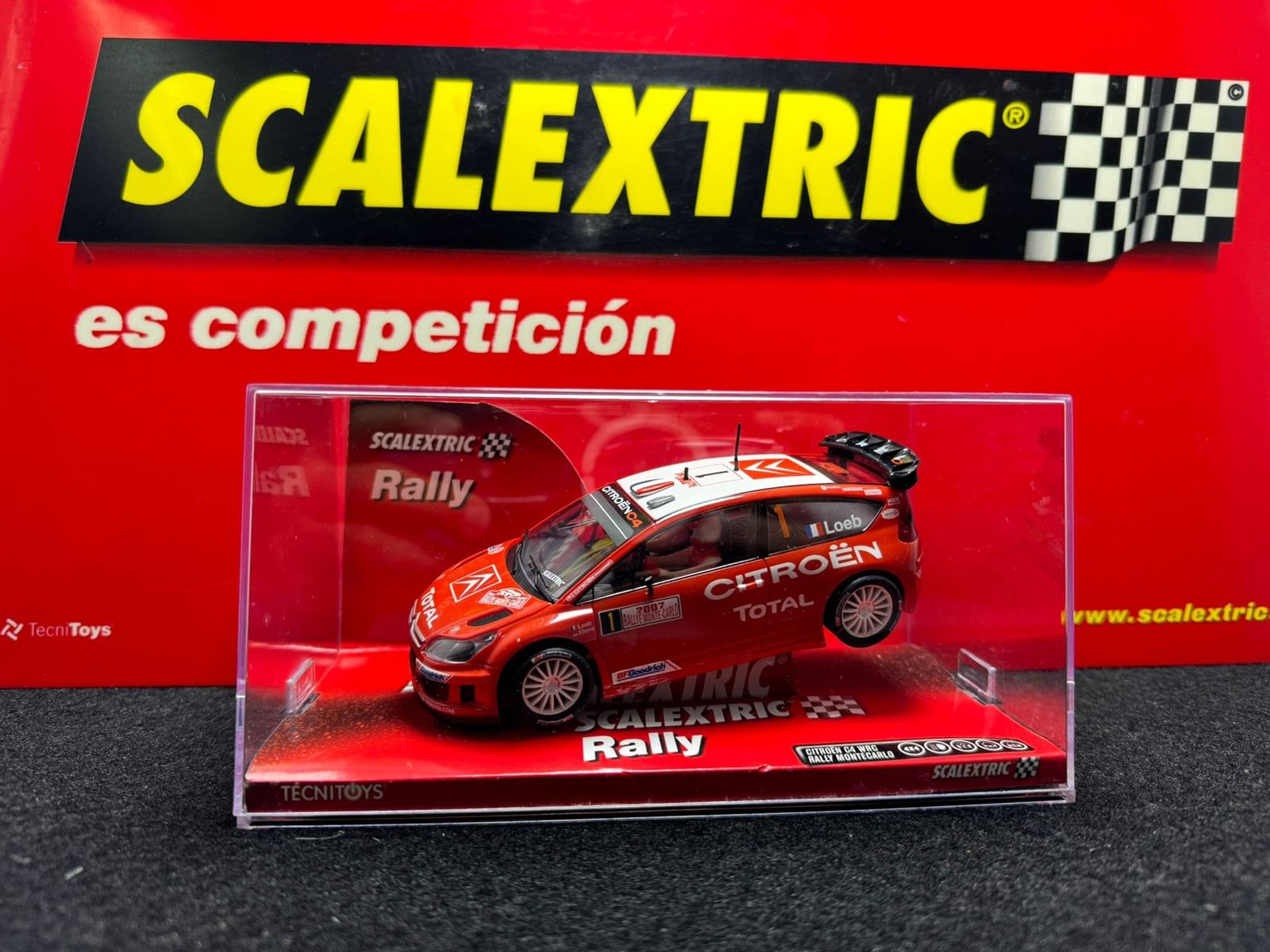 Coche Scalextric Citroën C4 WRC Rally Montecarlo - Imagen 1