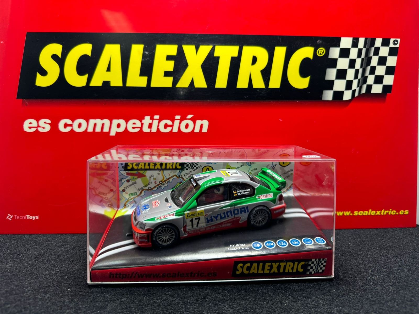 Coche Scalextric Hyundai Accent WRC nº17 - Imagen 1