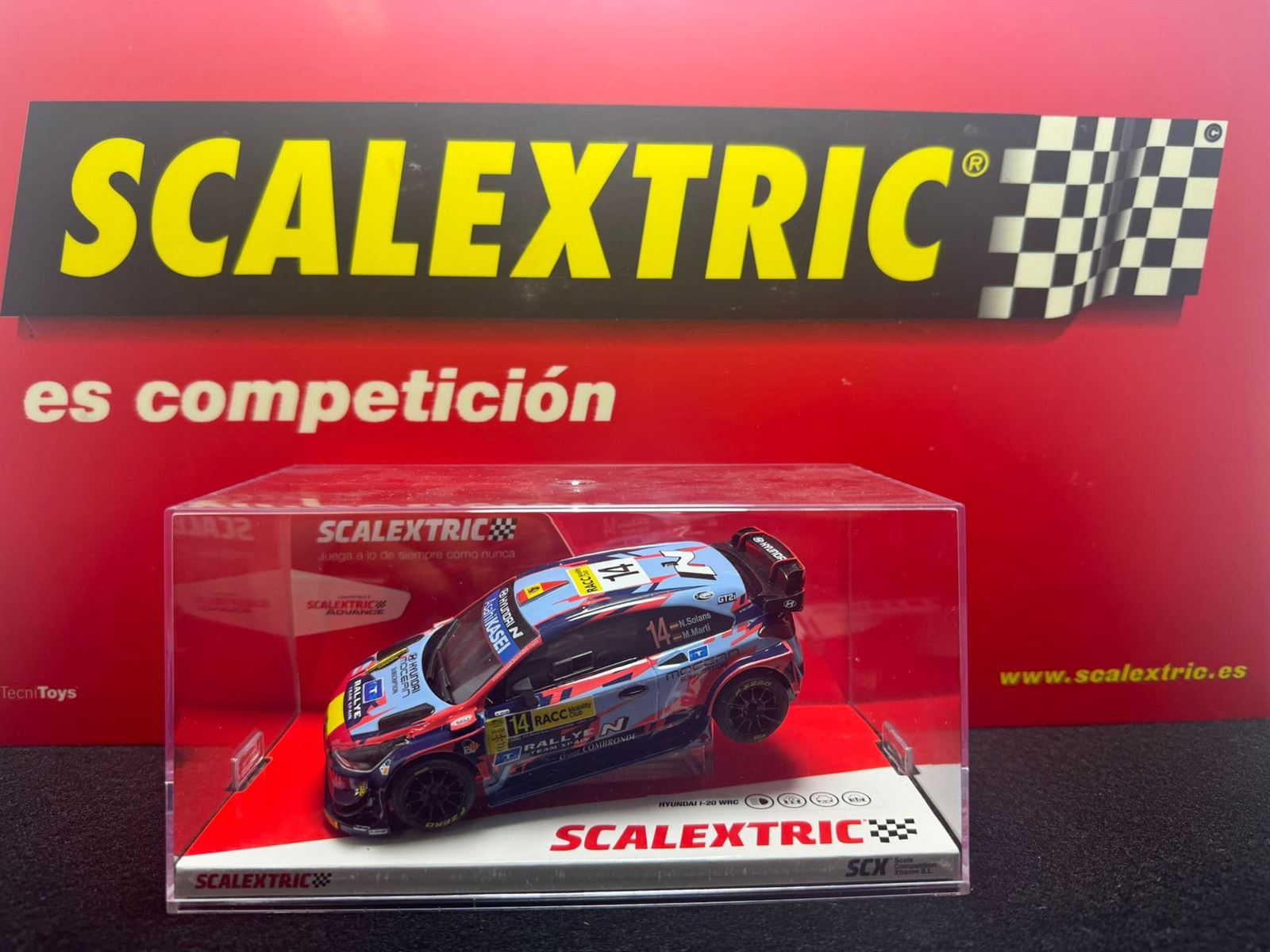 Coche Scalextric Original Hyundai i-20 WRC- Solans - Imagen 1