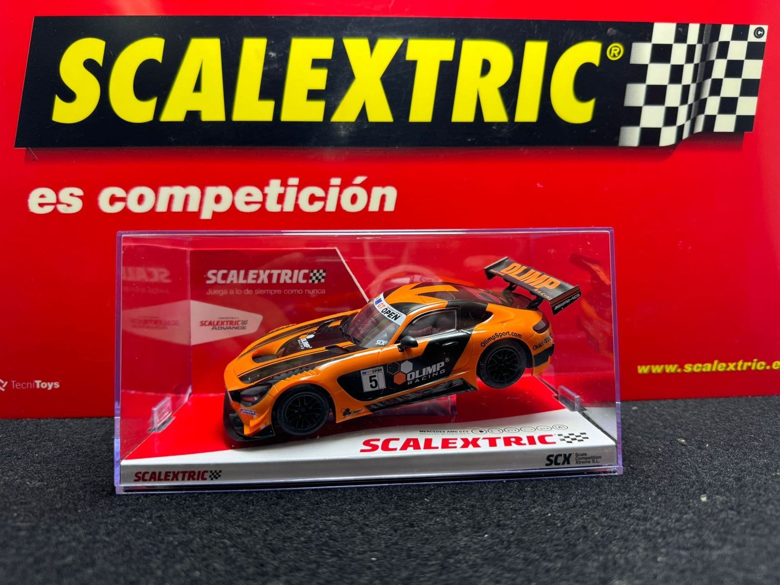 Coche Scalextric Original Mercedes AMG GT3 - Olimp Racing - Imagen 1