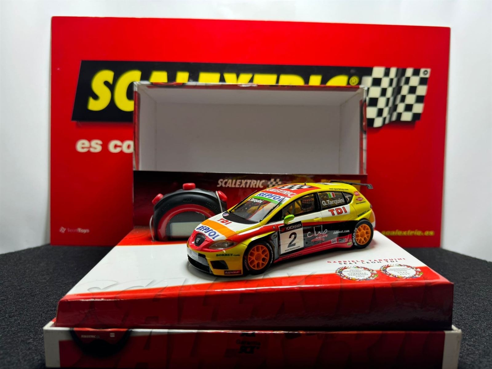 Coche Scalextric Seat Lion Tdi Champion Wtcc 2009 - Imagen 1